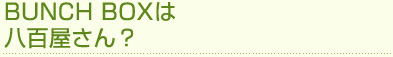 BUNCH BOX�́@���S������H